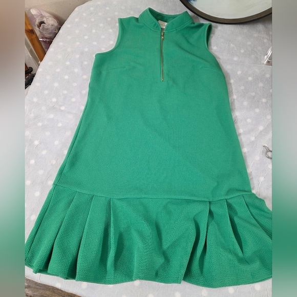 Pappagallo Green Sleeveless Dress with Zipper Size SMALL. - Picture 4 of 8